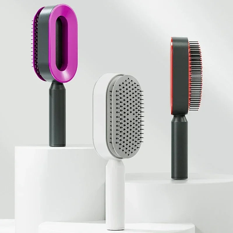 Brosse Auto-nettoyante Antistatique Pour Massage & Volume